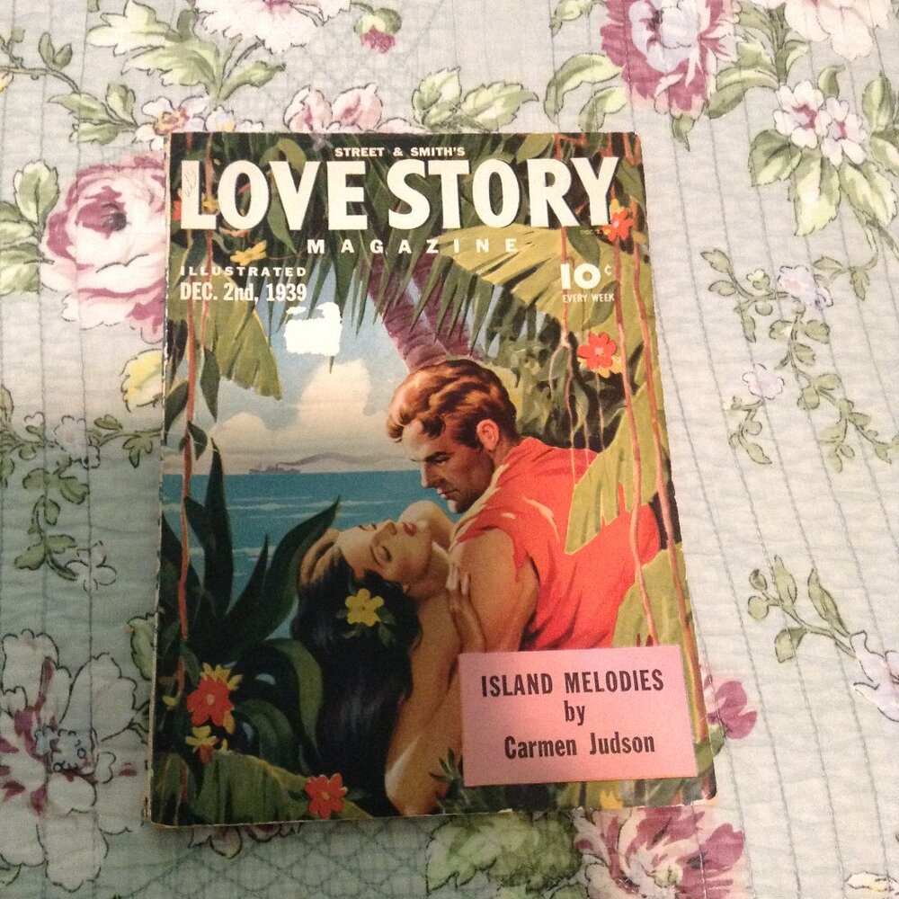 ORIGINAL Love Story Magazine, December 2, 1939 1930s '30s Pulp Magazine